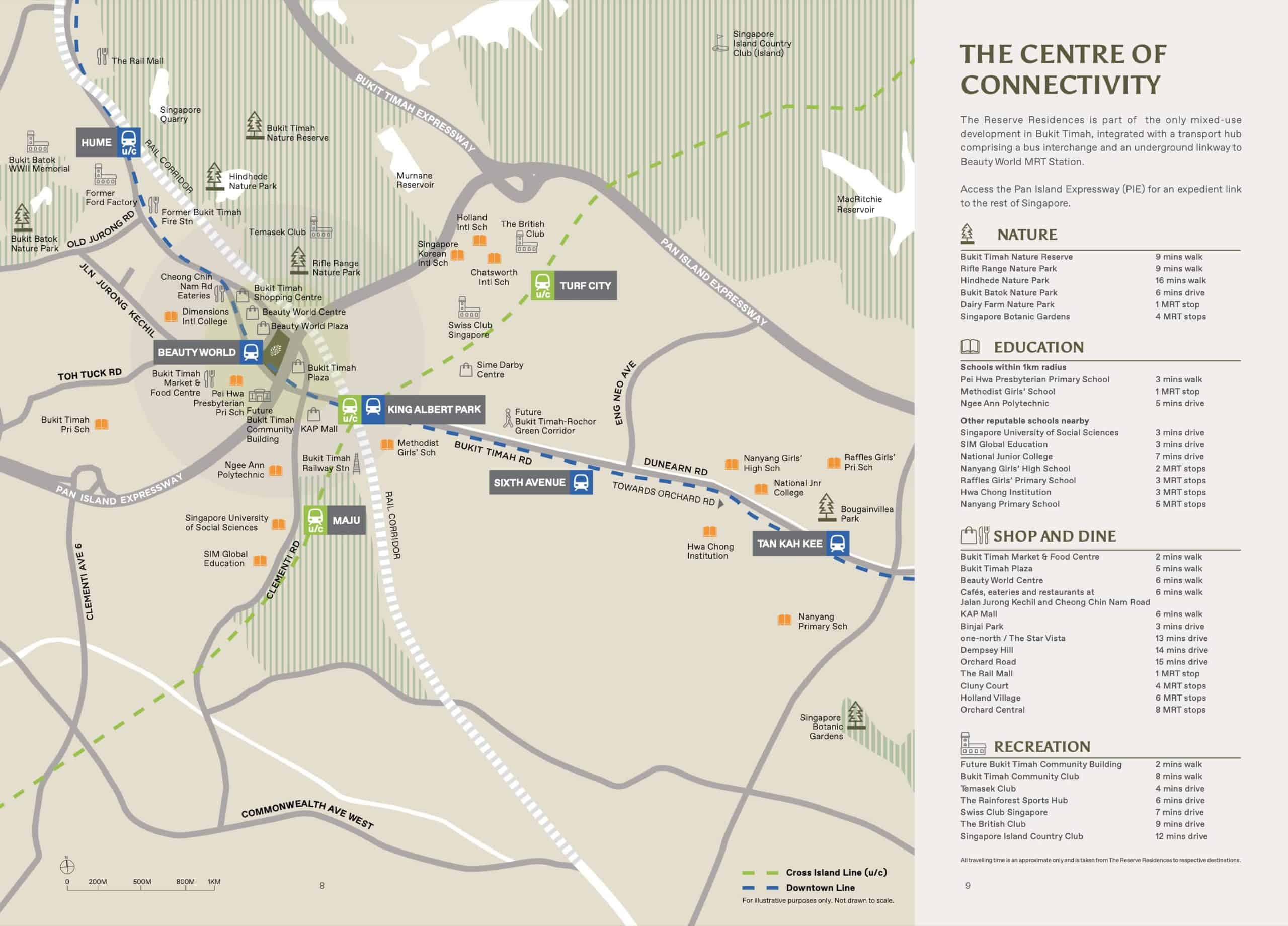 The Reserve Residences Location Map Detail